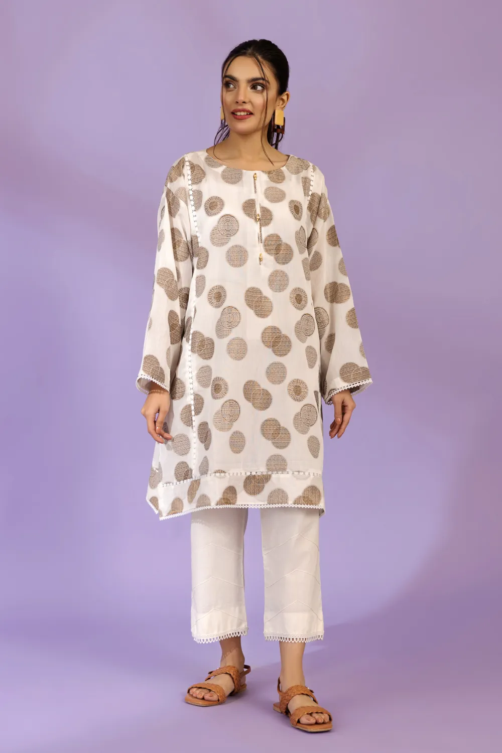 1 PC Stitched | Basic Jacquard Shirt