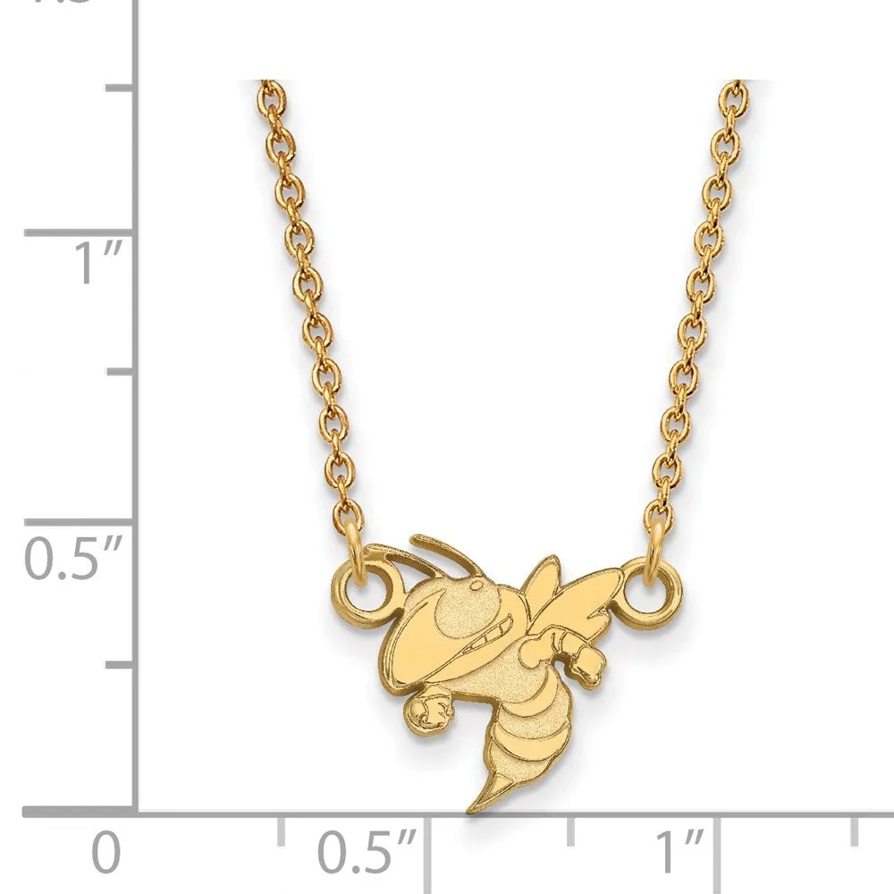 10k Gold Georgia Tech Small Pendant Necklace