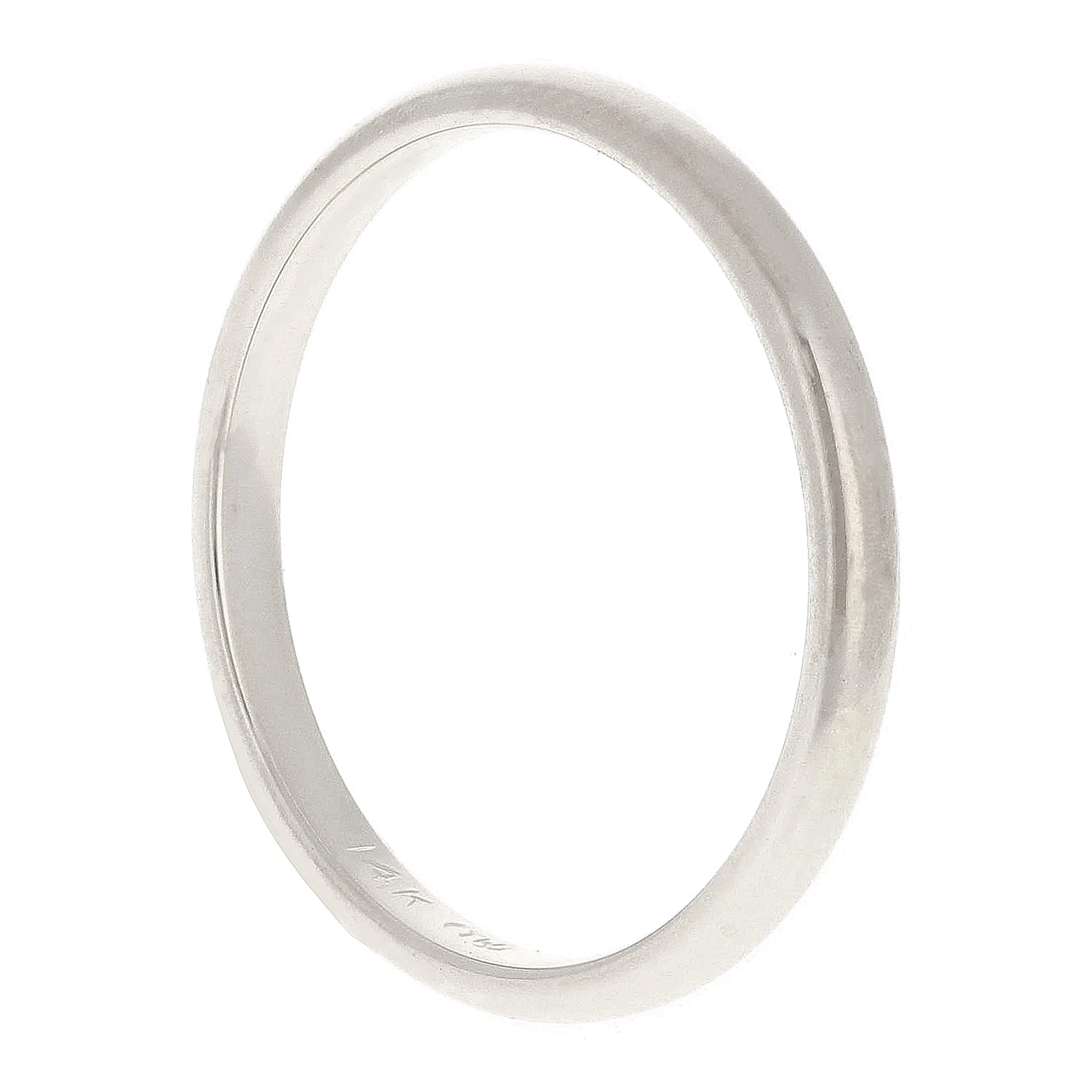 14k Yellow or White Gold Comfort Fit Plain Wedding Band Ring Sizes 5-13