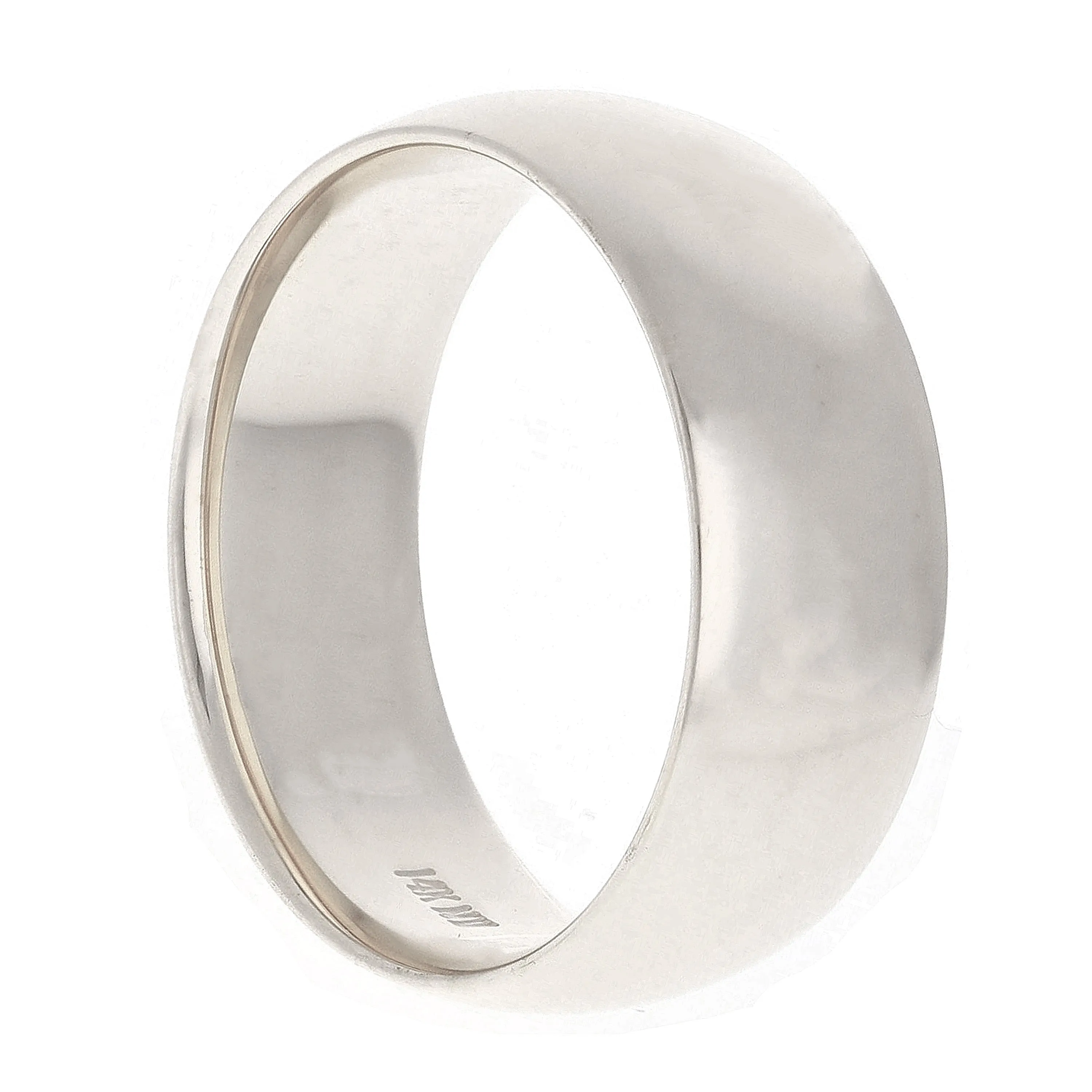 14k Yellow or White Gold Comfort Fit Plain Wedding Band Ring Sizes 5-13