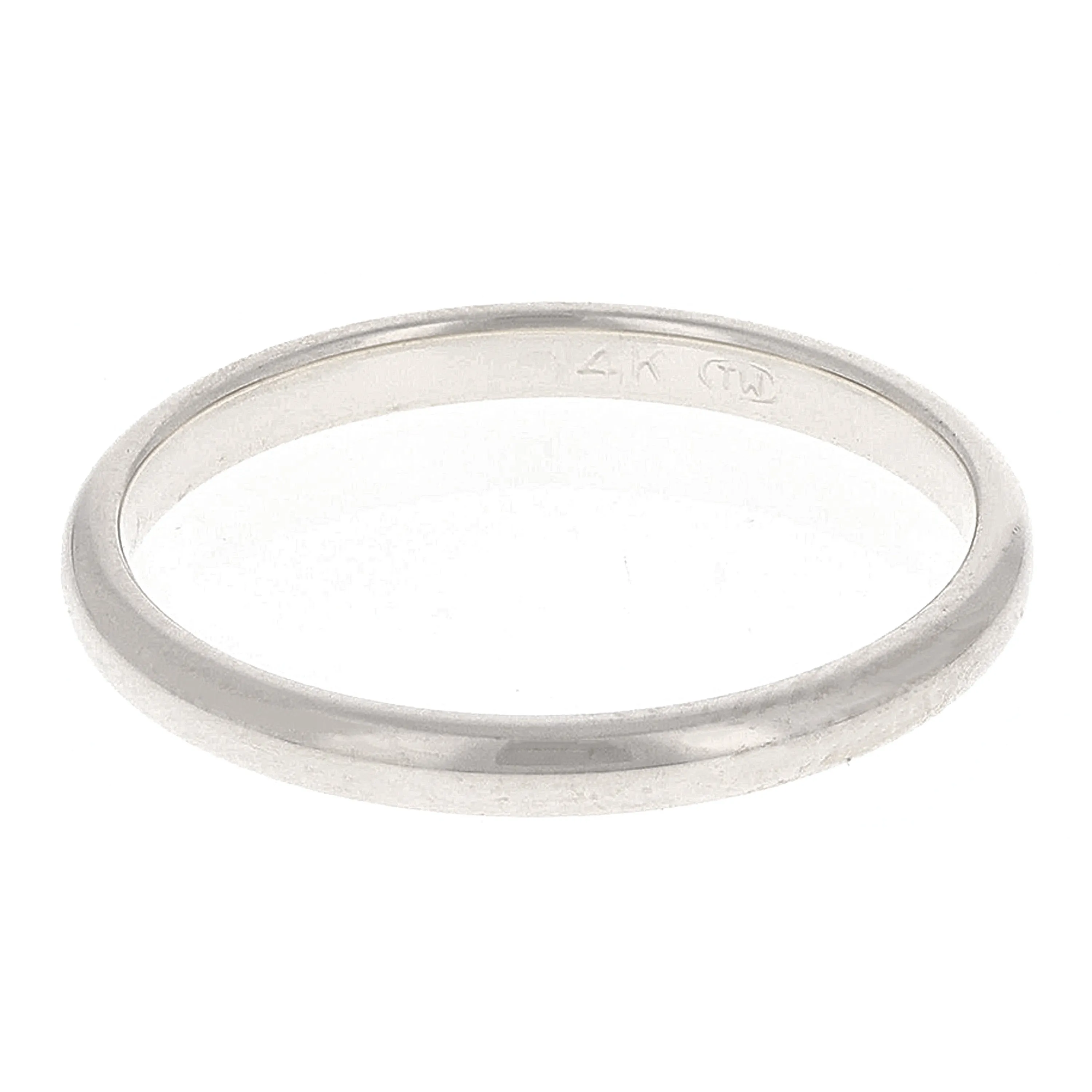 14k Yellow or White Gold Comfort Fit Plain Wedding Band Ring Sizes 5-13
