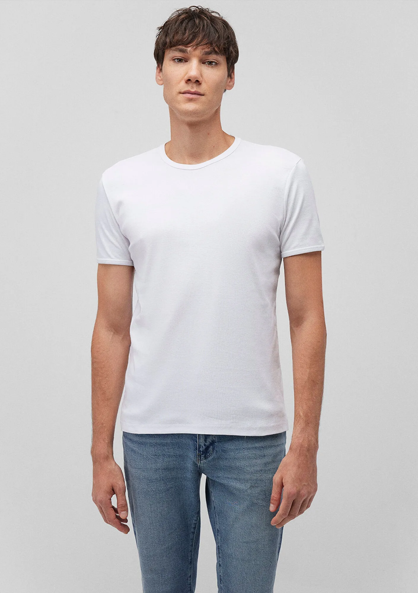 2 Pack Crew Neck Basic Mens T-Shirt