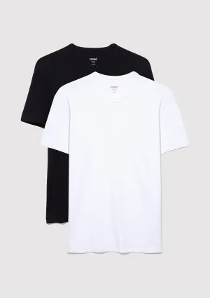 2 Pack Crew Neck Basic Mens T-Shirt