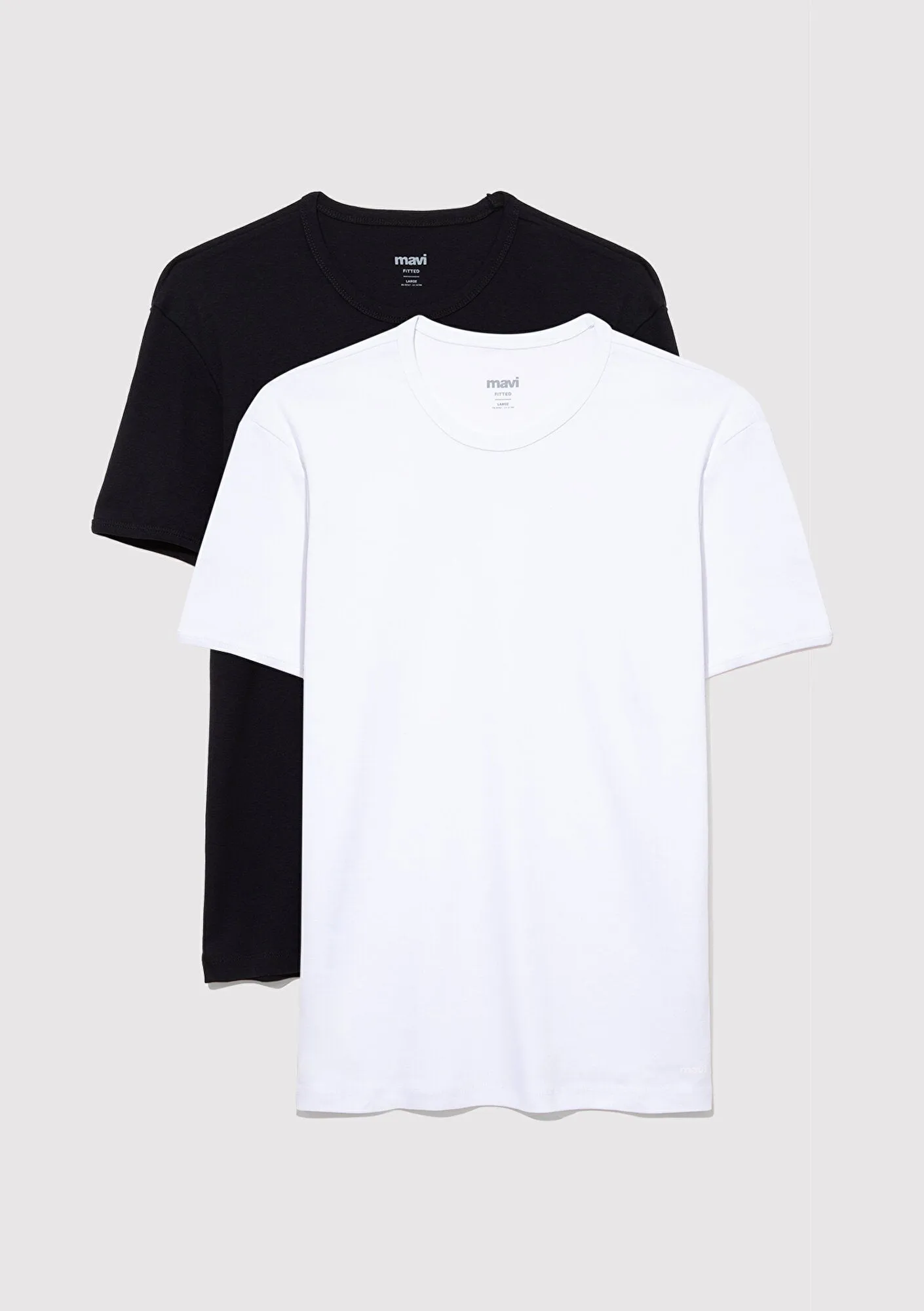 2 Pack Crew Neck Basic Mens T-Shirt