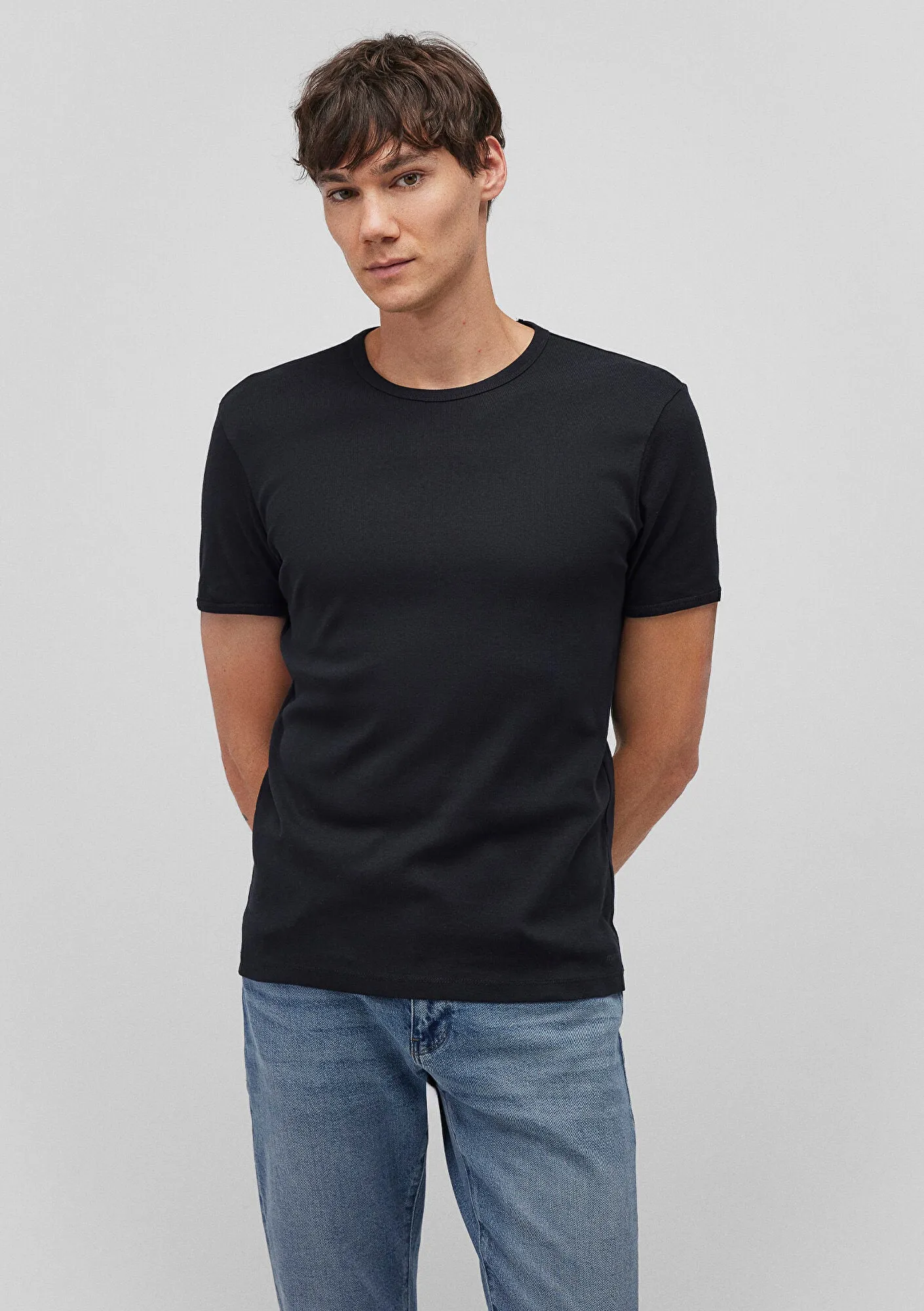 2 Pack Crew Neck Basic Mens T-Shirt