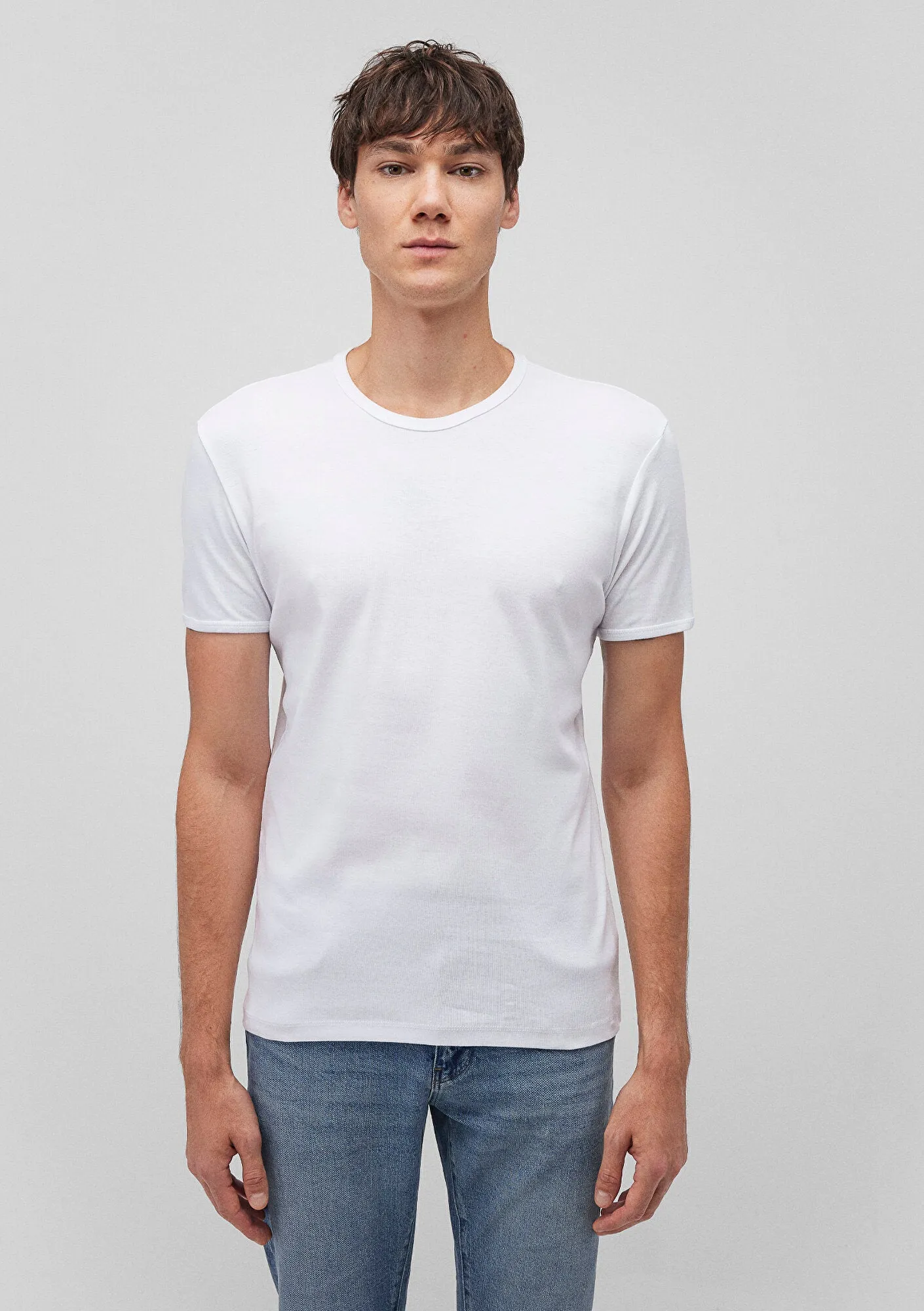 2 Pack Crew Neck Basic Mens T-Shirt