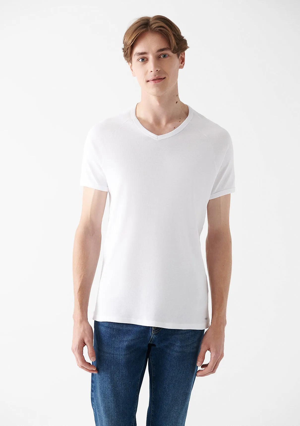 2 Pack V Neck Basic T-Shirt