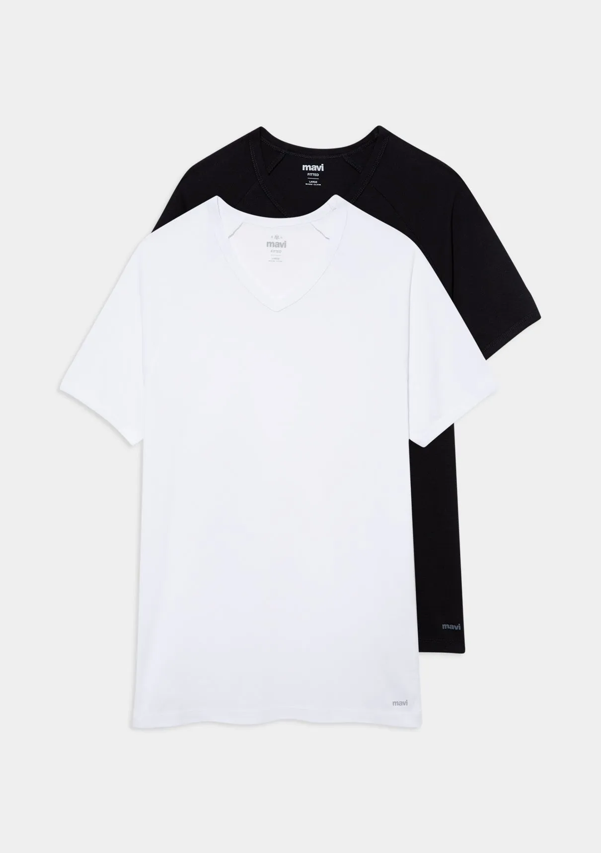 2 Pack V Neck Basic T-Shirt