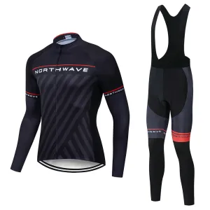 2019 NW Spring Breathable Cycling Jersey Set MTB Bicycle Clothing Maillot Ropa Ciclismo Long Sleeve Bike Clothes Cycling Set