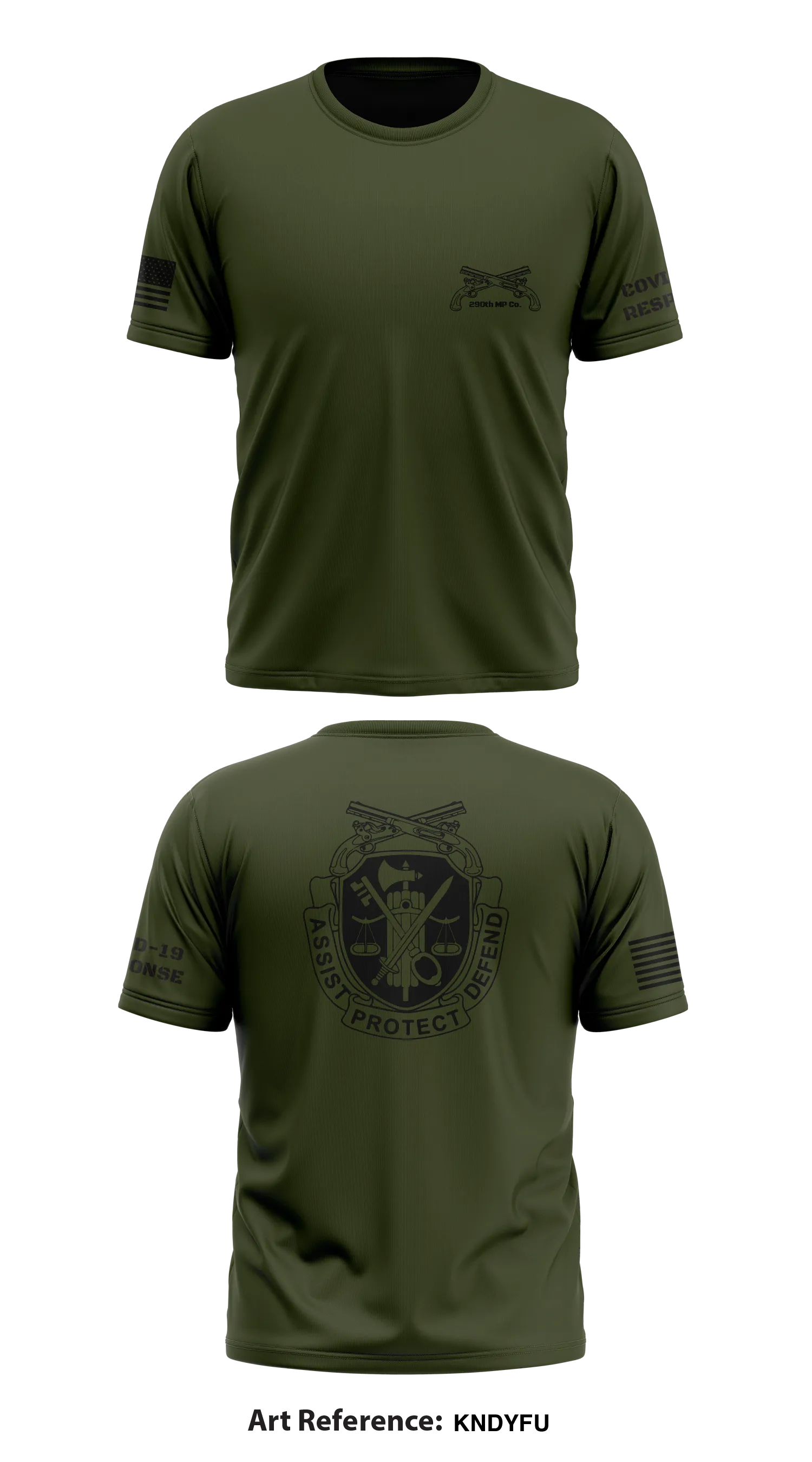 290th MP Co. Store 1 Core Men's SS Performance Tee - KNDYFU