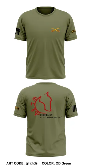 2nd PLT, A TRP, 3-61 CAV Store 1 Core Men's SS Performance Tee - gTxhds