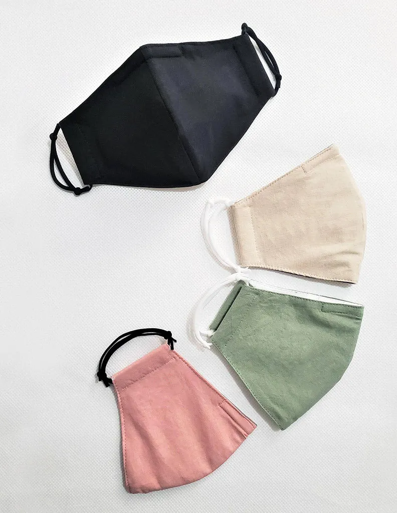 4 Layer Cotton Face Mask Pastel