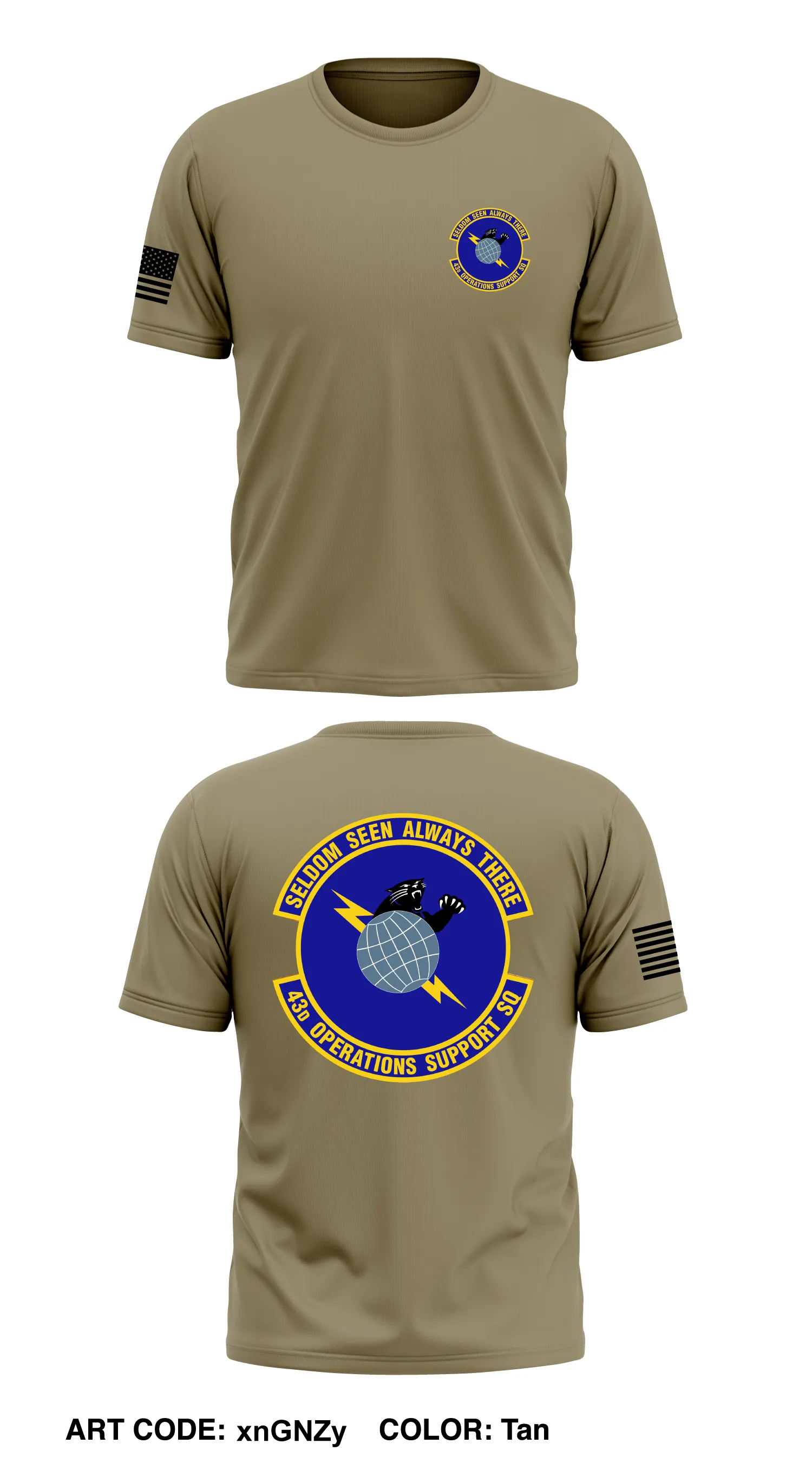 43rd Operations Support Squadron Core Men's SS Performance Tee - xnGNZy