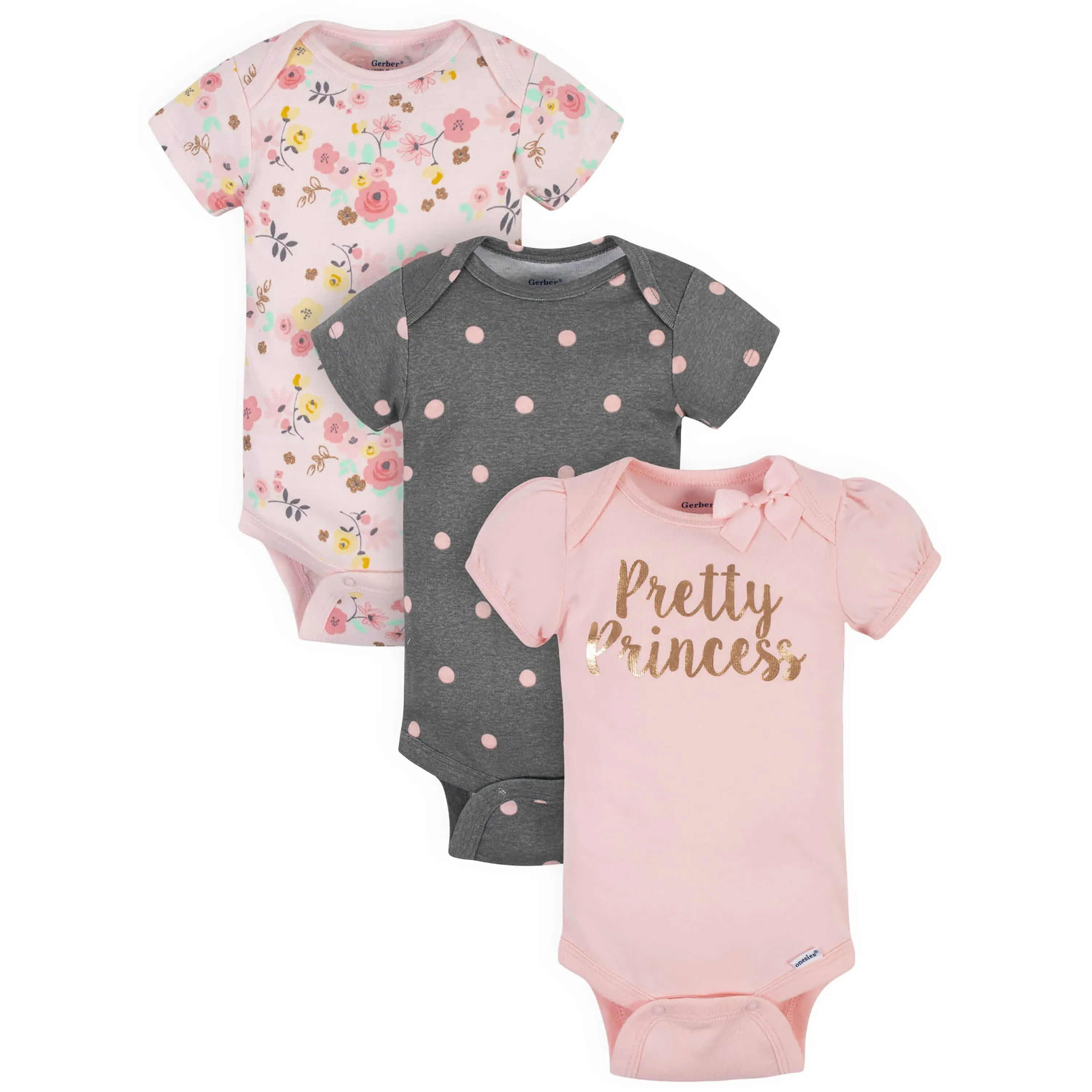 5-Piece Baby Girls Love You Onesies® Bodysuits & Pants Set