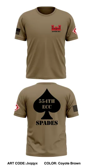 554th ECC Spades Store 1 Core Men's SS Performance Tee - Jxqqyx