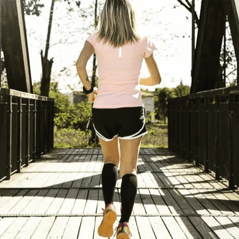 8-Pairs Black Copper Knee High Compression Socks (15-20mmHG) | Actinput