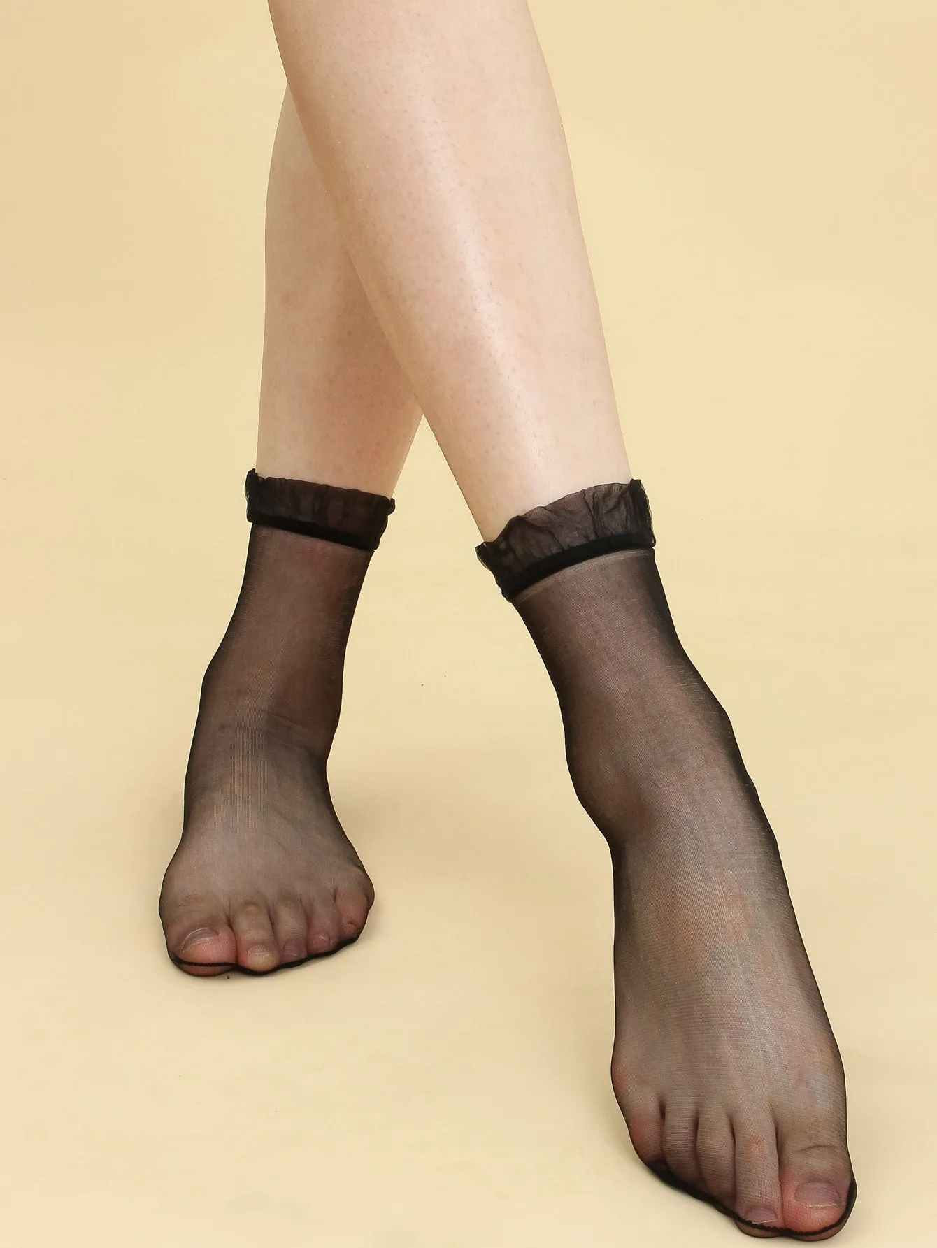 8pairs Mesh Crew Socks - Multicolor