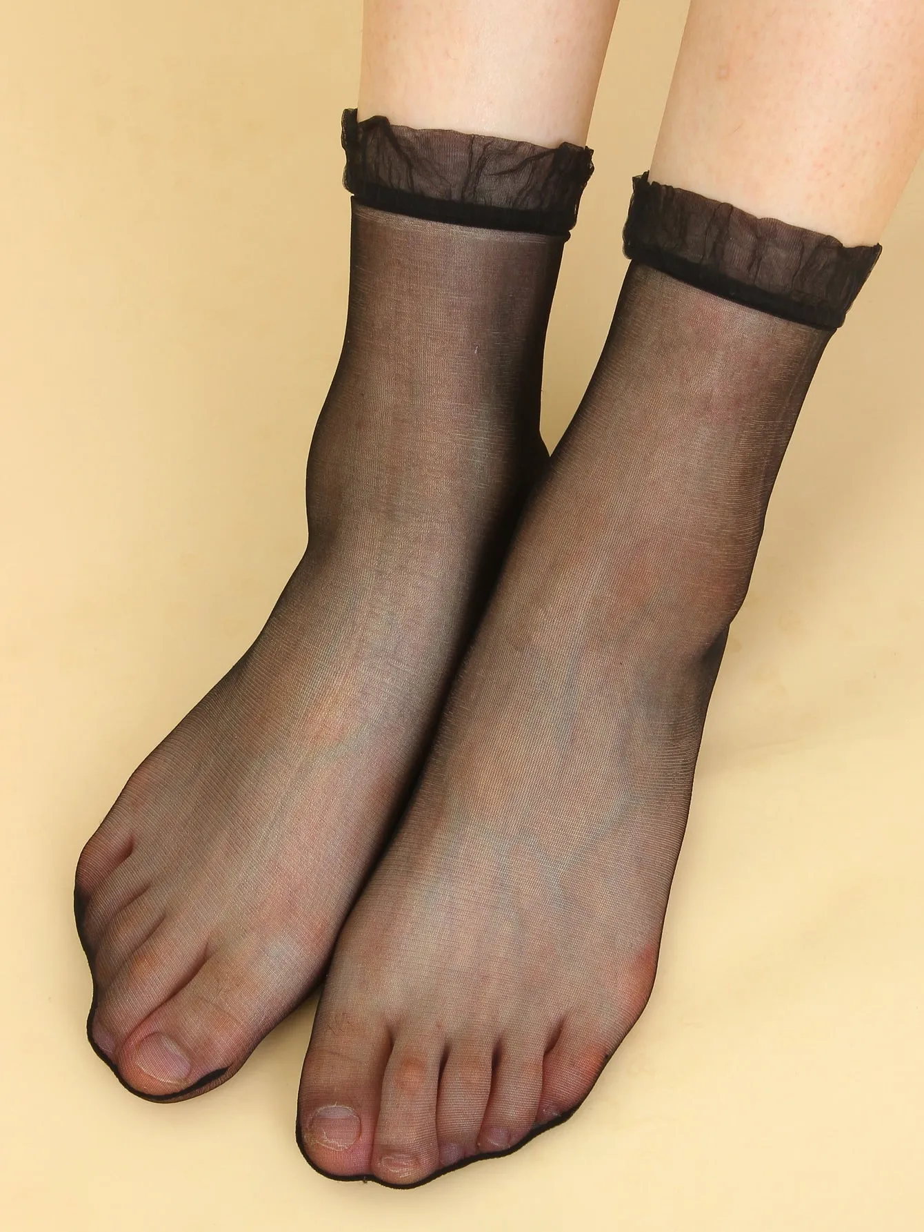 8pairs Mesh Crew Socks - Multicolor