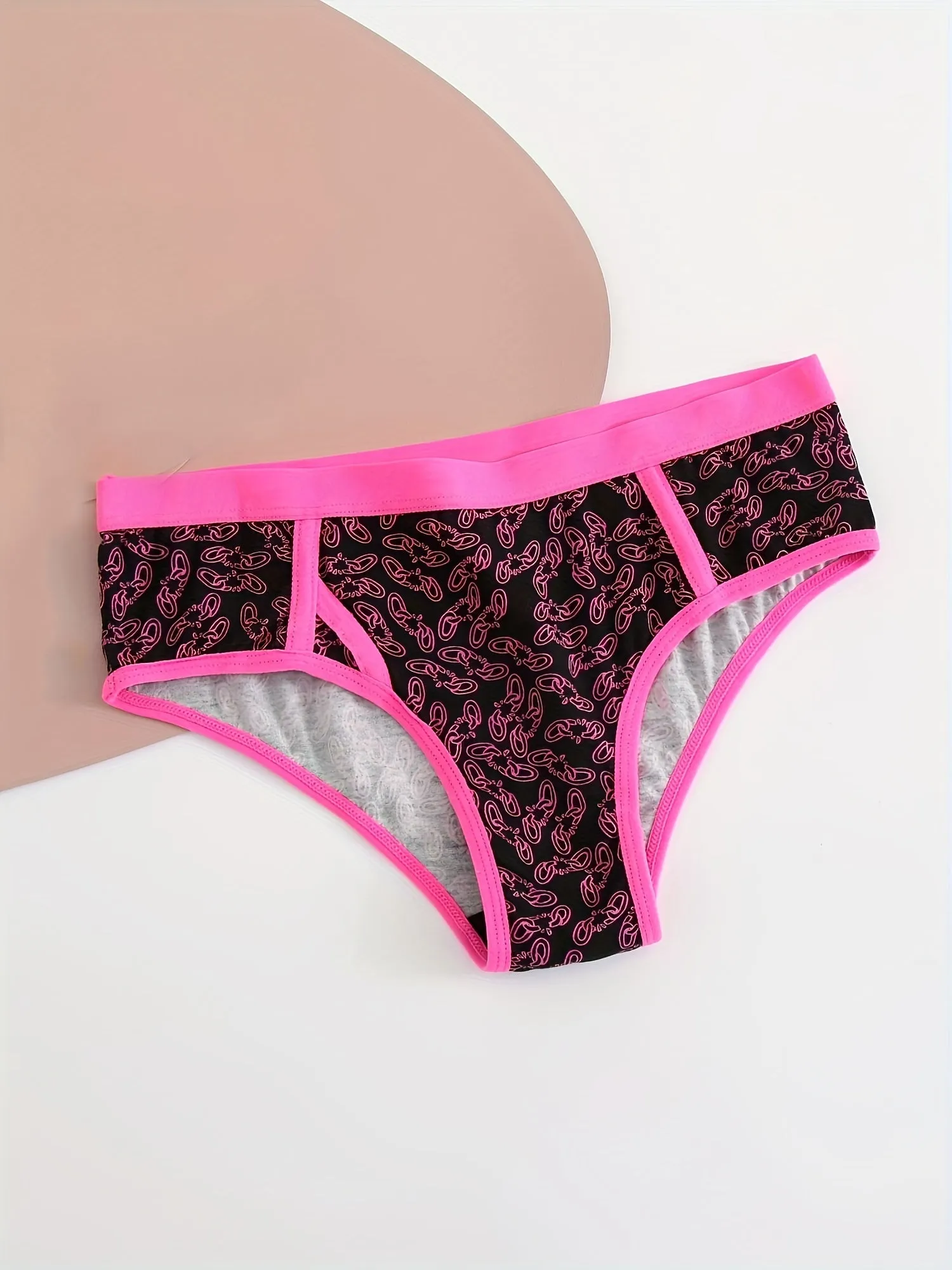 9-Piece Gothic Skull Womens Low-Waist Seamless Briefs - Soft, Breathable Sports Lingerie