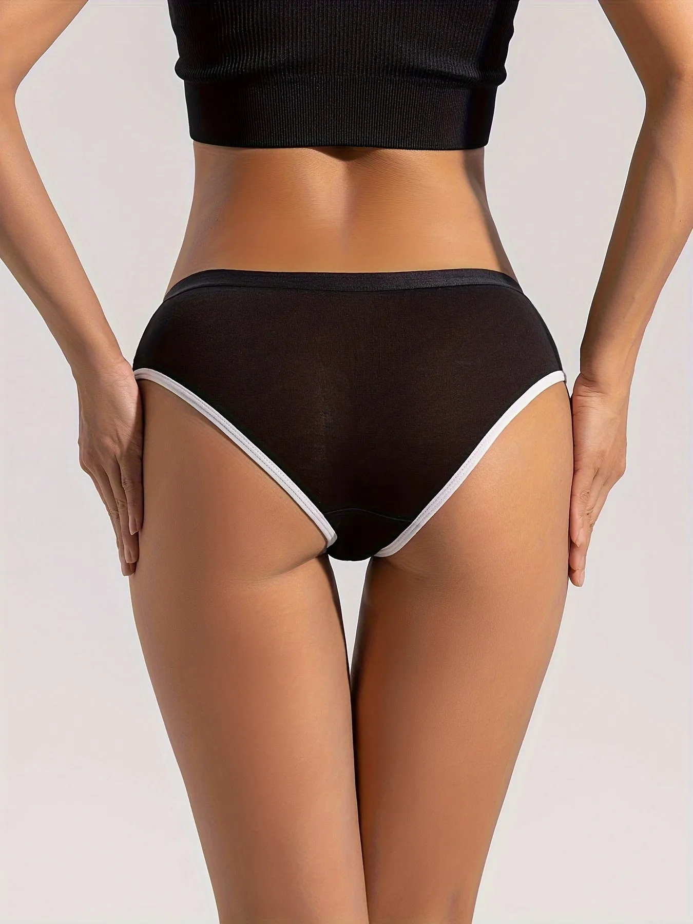9-Piece Gothic Skull Womens Low-Waist Seamless Briefs - Soft, Breathable Sports Lingerie