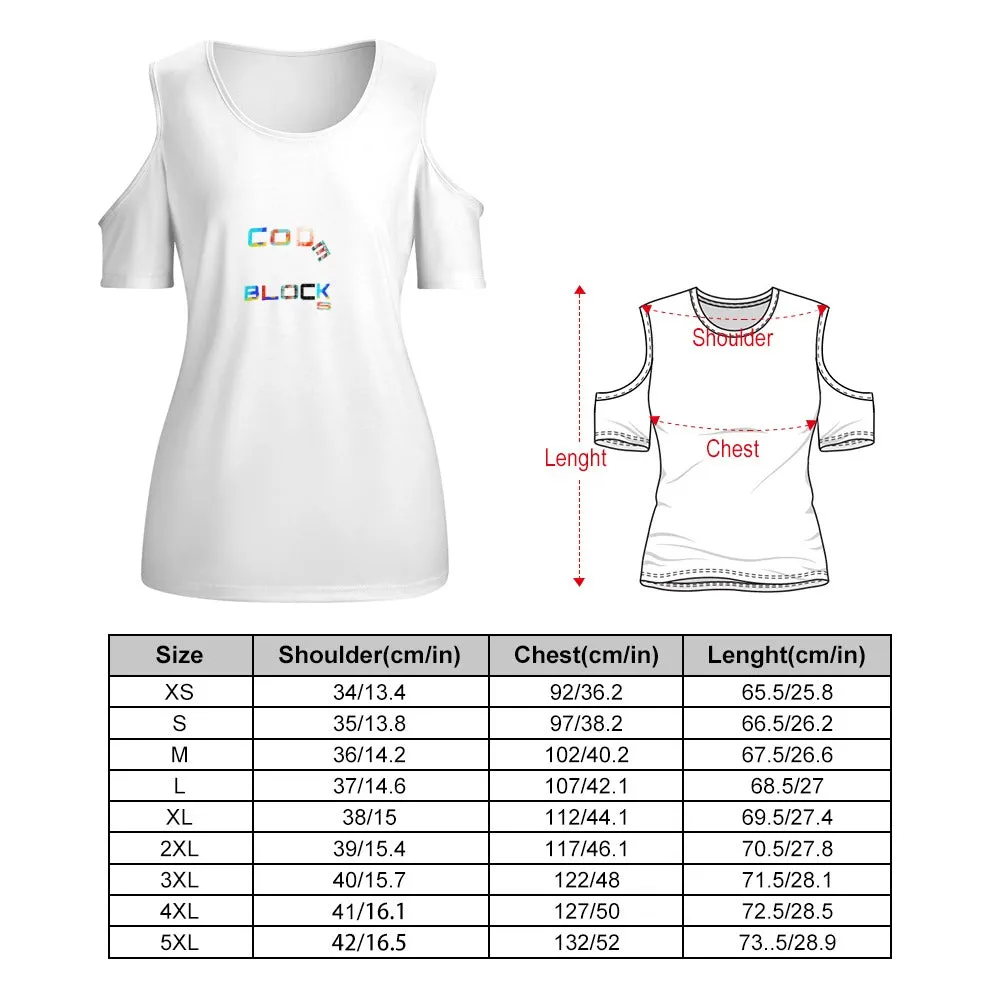 ACT off shoulder U-neck short sleeve top