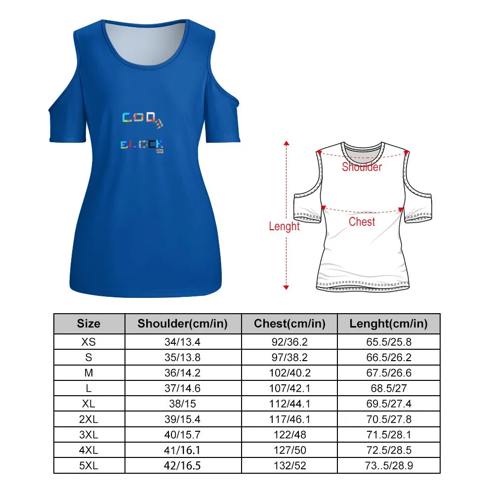 ACT off shoulder U-neck short sleeve top