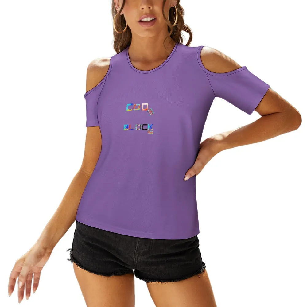 ACT off shoulder U-neck short sleeve top
