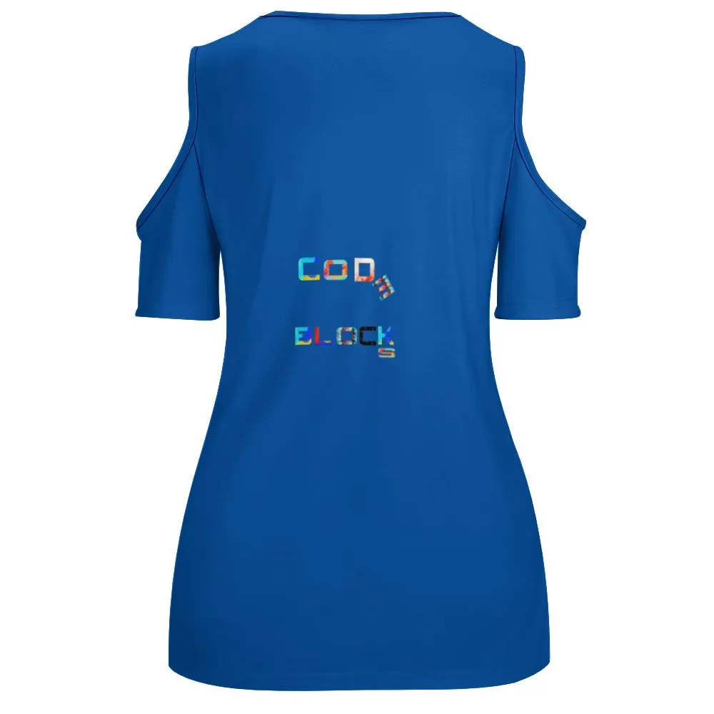 ACT off shoulder U-neck short sleeve top