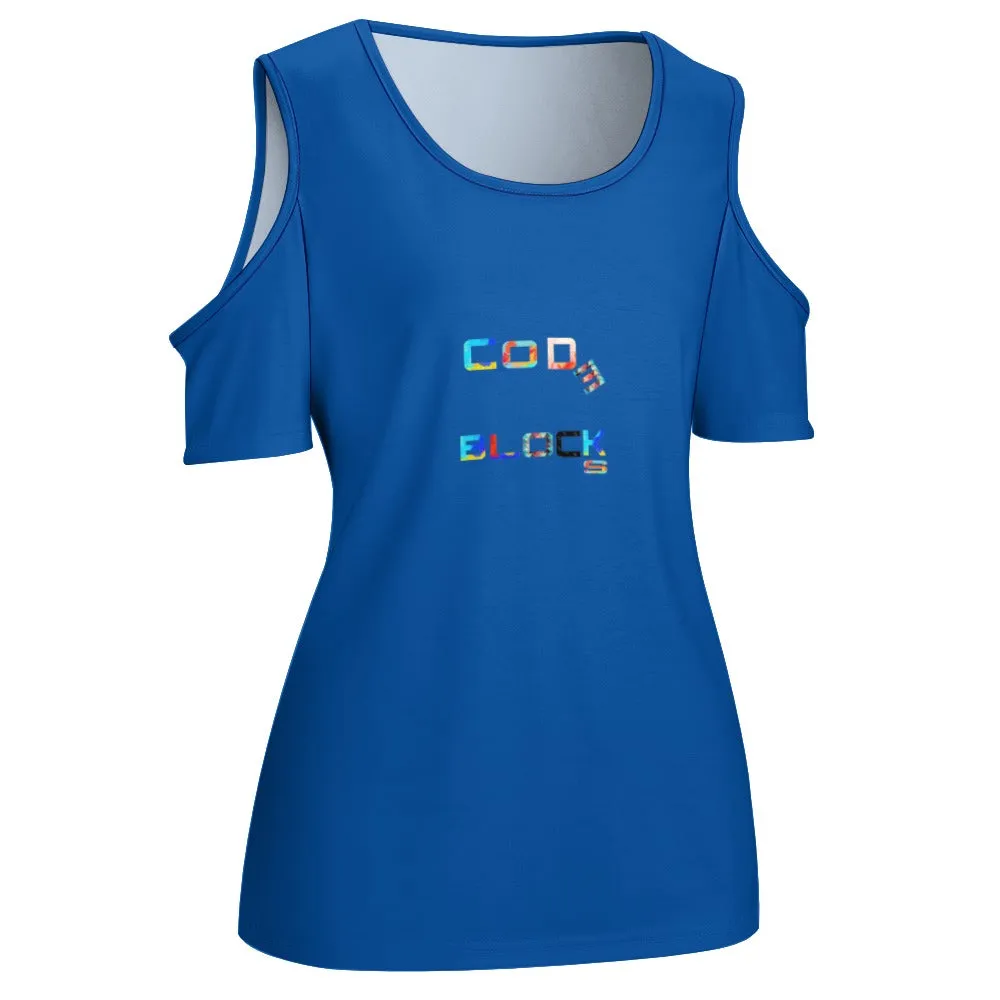 ACT off shoulder U-neck short sleeve top