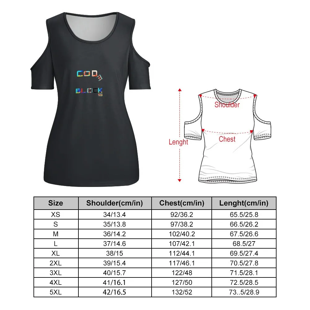ACT off shoulder U-neck short sleeve top