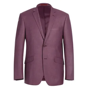 Alessandro Vitello by Renoir Berry Slim Fit Notch Lapels Solid Suit 293-16
