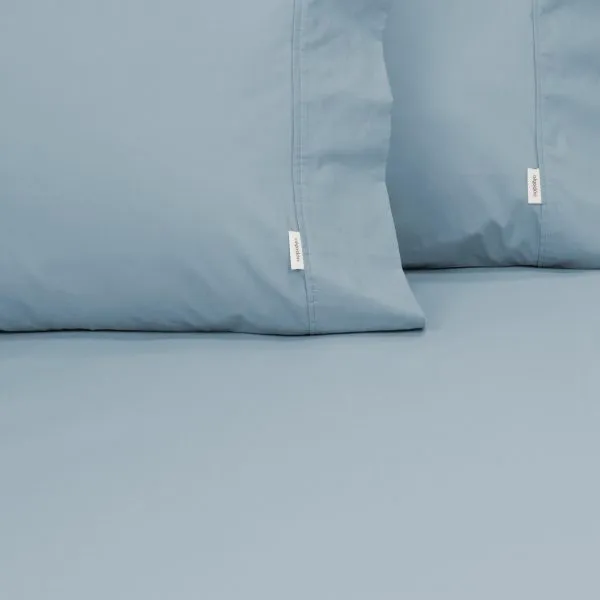 ALGODON "300TC Cotton" FITTED SHEET Combo Set - DENIM