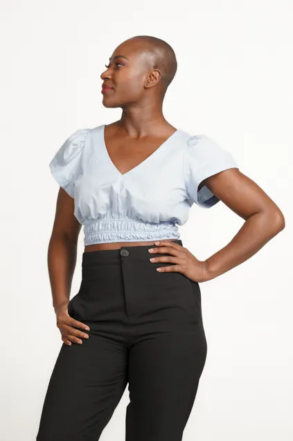 Amanda Laird Cherry Samora Top