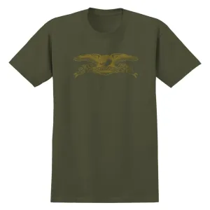 Antihero T-Shirt Basic Eagle - Military Green / Bronze