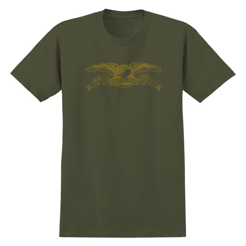 Antihero T-Shirt Basic Eagle - Military Green / Bronze