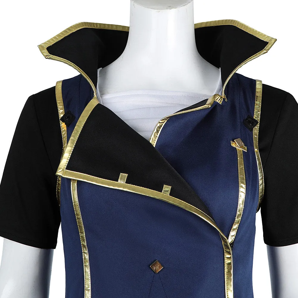 Arcane: League of Legends TV (2024) Season 2Vi Blue Officer Uniform Outfit Cosplay Costume