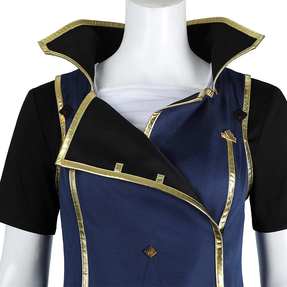 Arcane: League of Legends TV (2024) Season 2Vi Blue Officer Uniform Outfit Cosplay Costume
