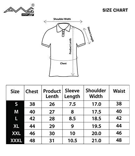 AWG ALL WEATHER GEAR Men's Regular Fit Cotton Polo T-Shirt ( Navy Melange , XL )