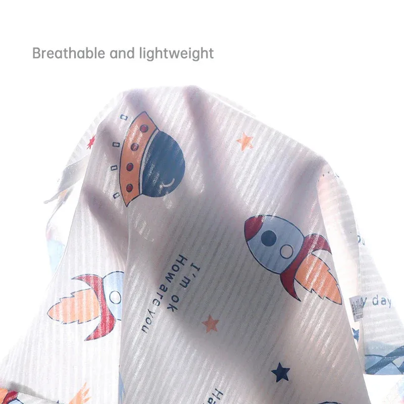 Baby Children Clothes  Set Cute Cartoon Short Sleeve Home Pajama Set Sleepwear Soft Breathable