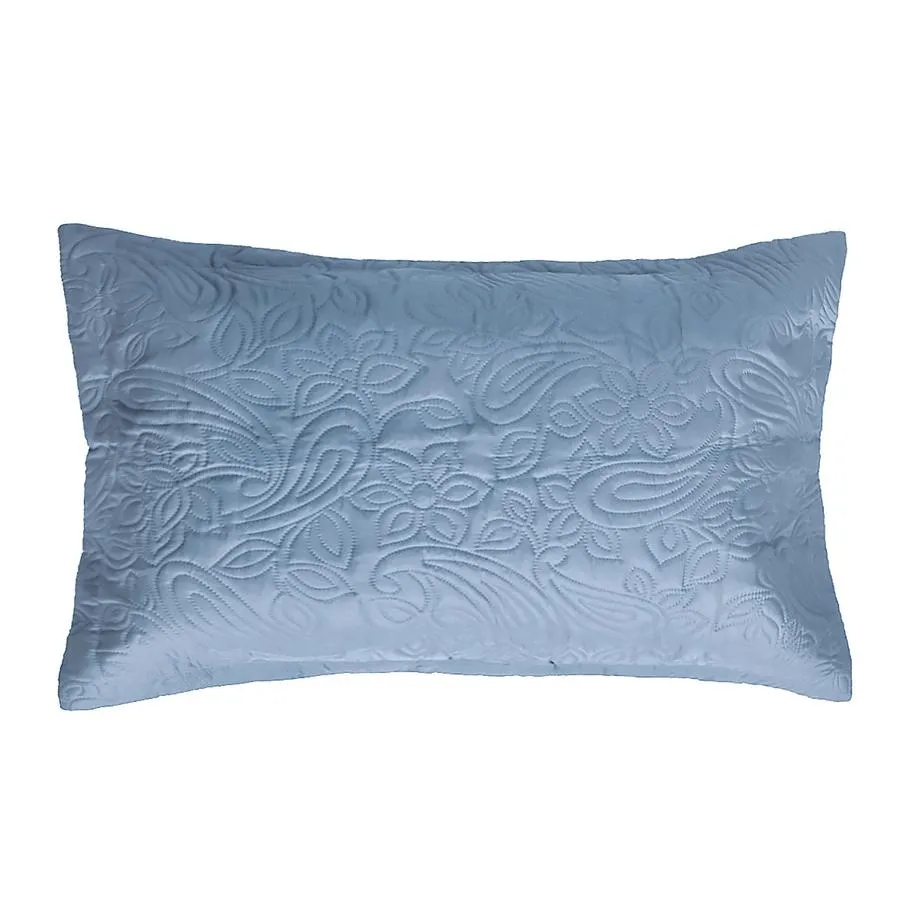 Bambury Paisley Coverlet Set - Blue
