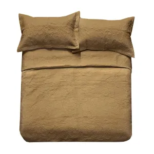 Bambury Paisley Coverlet Set - Honey