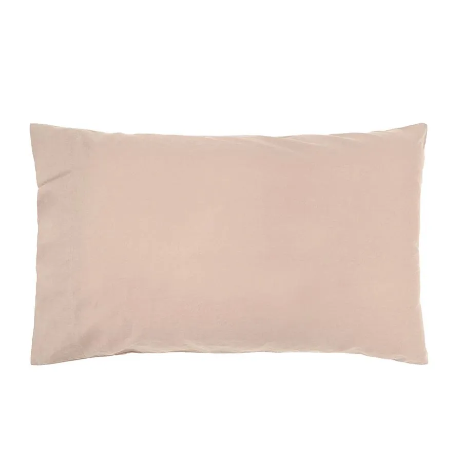 Bambury Temple Organic Quilt Cover Sets - Rosewater