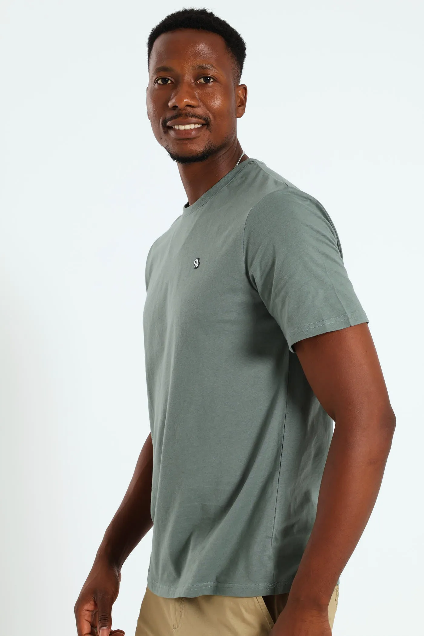 Basic Crew T-Shirt - Forest Green