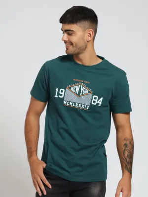 Basic Print Tee - Bottle