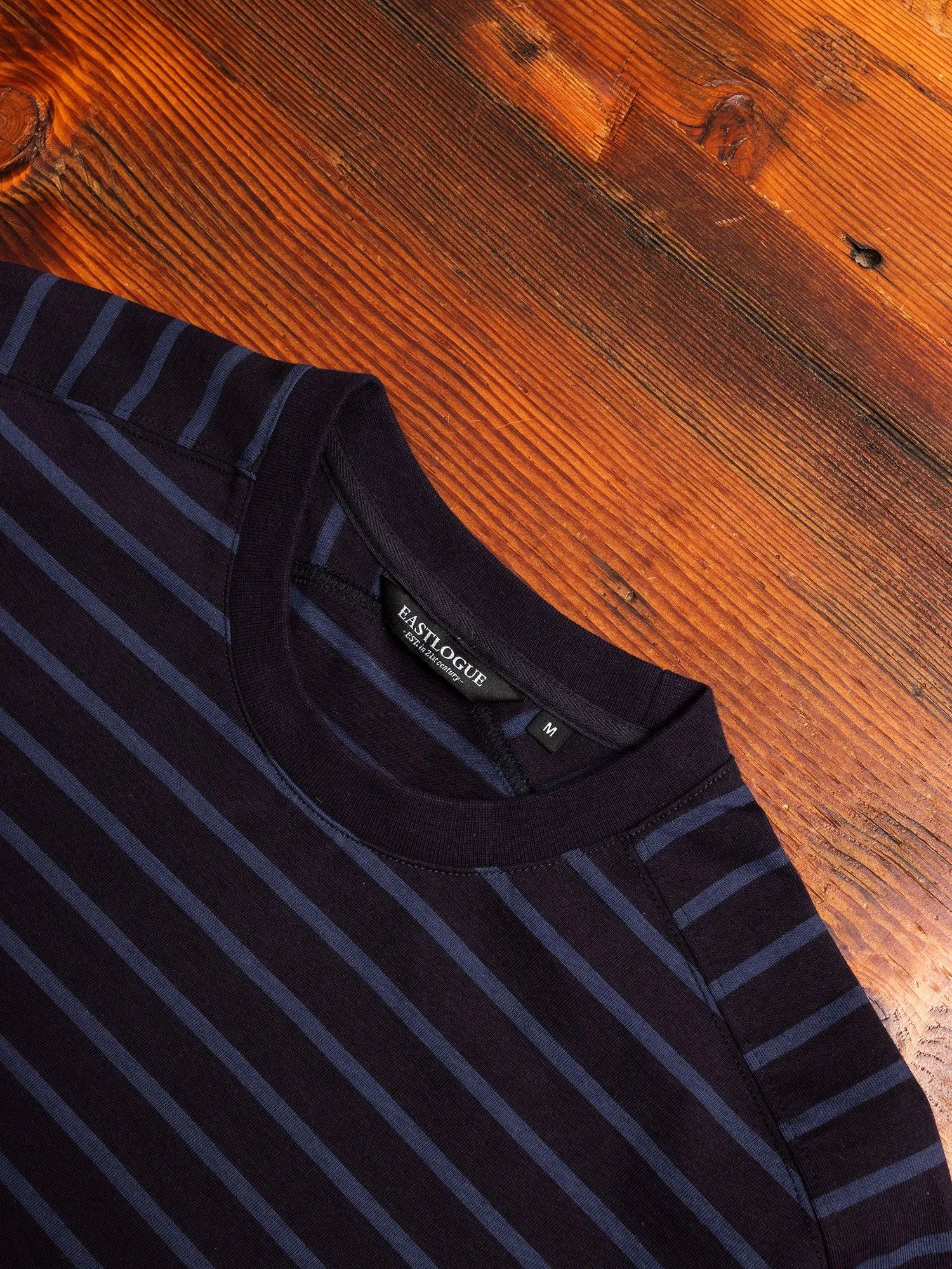 Basic Stripe T-Shirt in Black/Navy