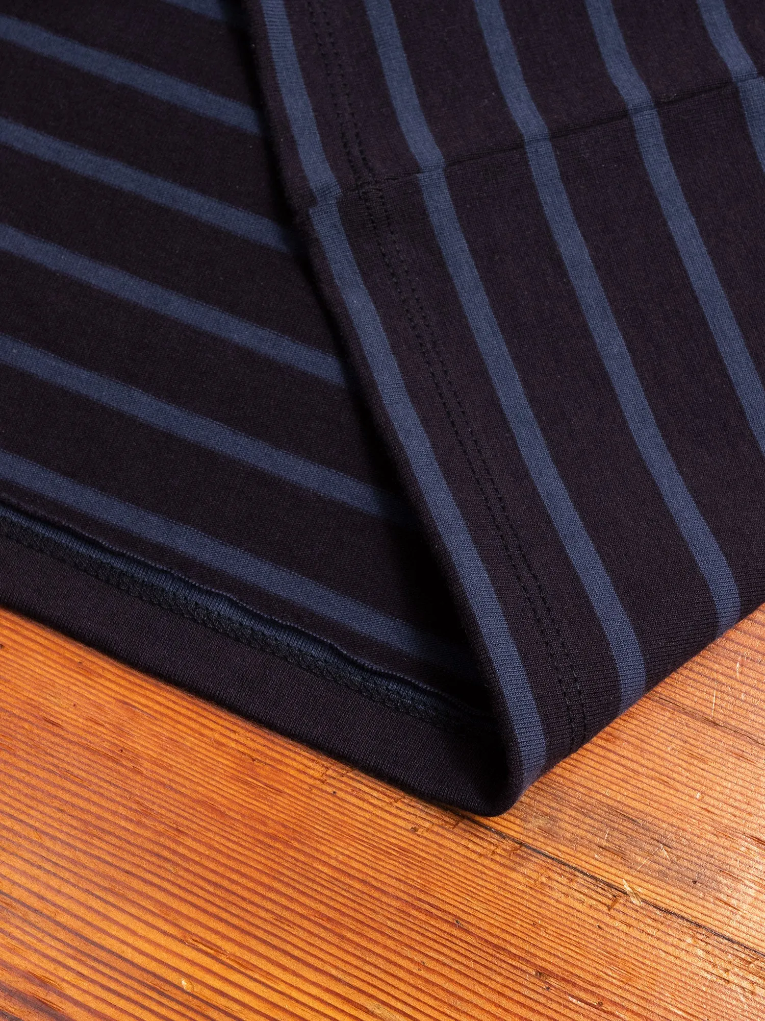 Basic Stripe T-Shirt in Black/Navy