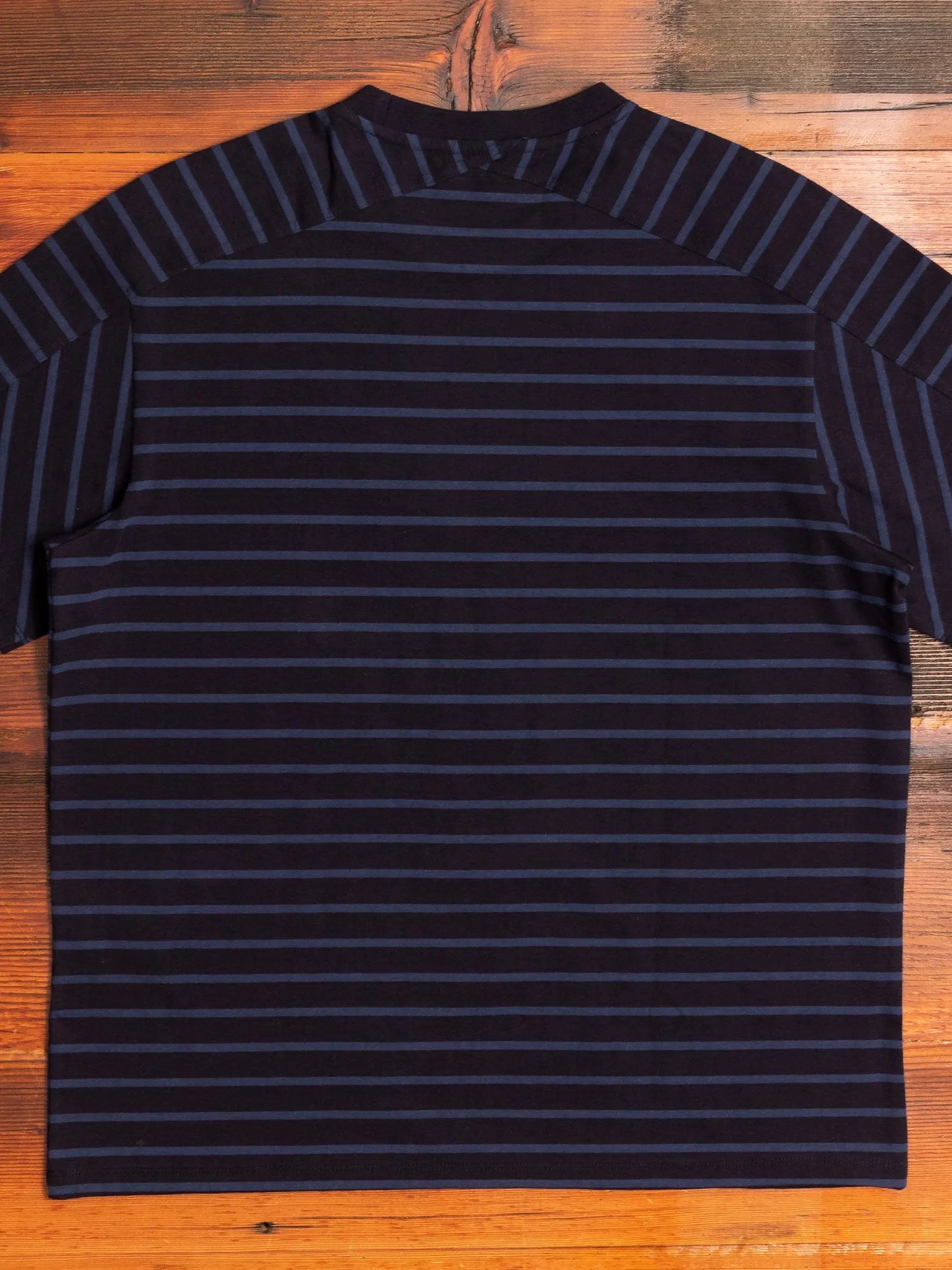 Basic Stripe T-Shirt in Black/Navy