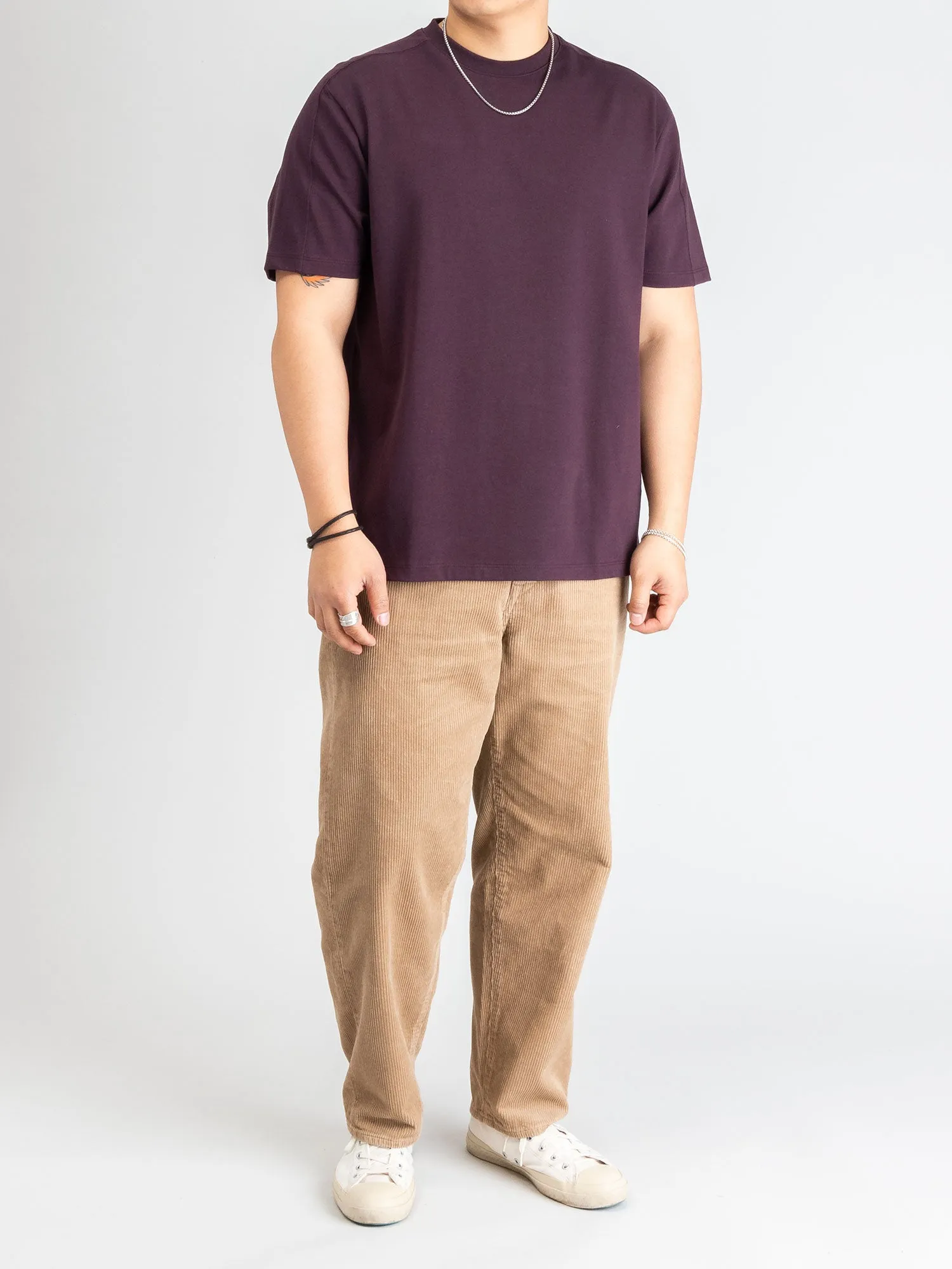 Basic T-Shirt in Dark Purple