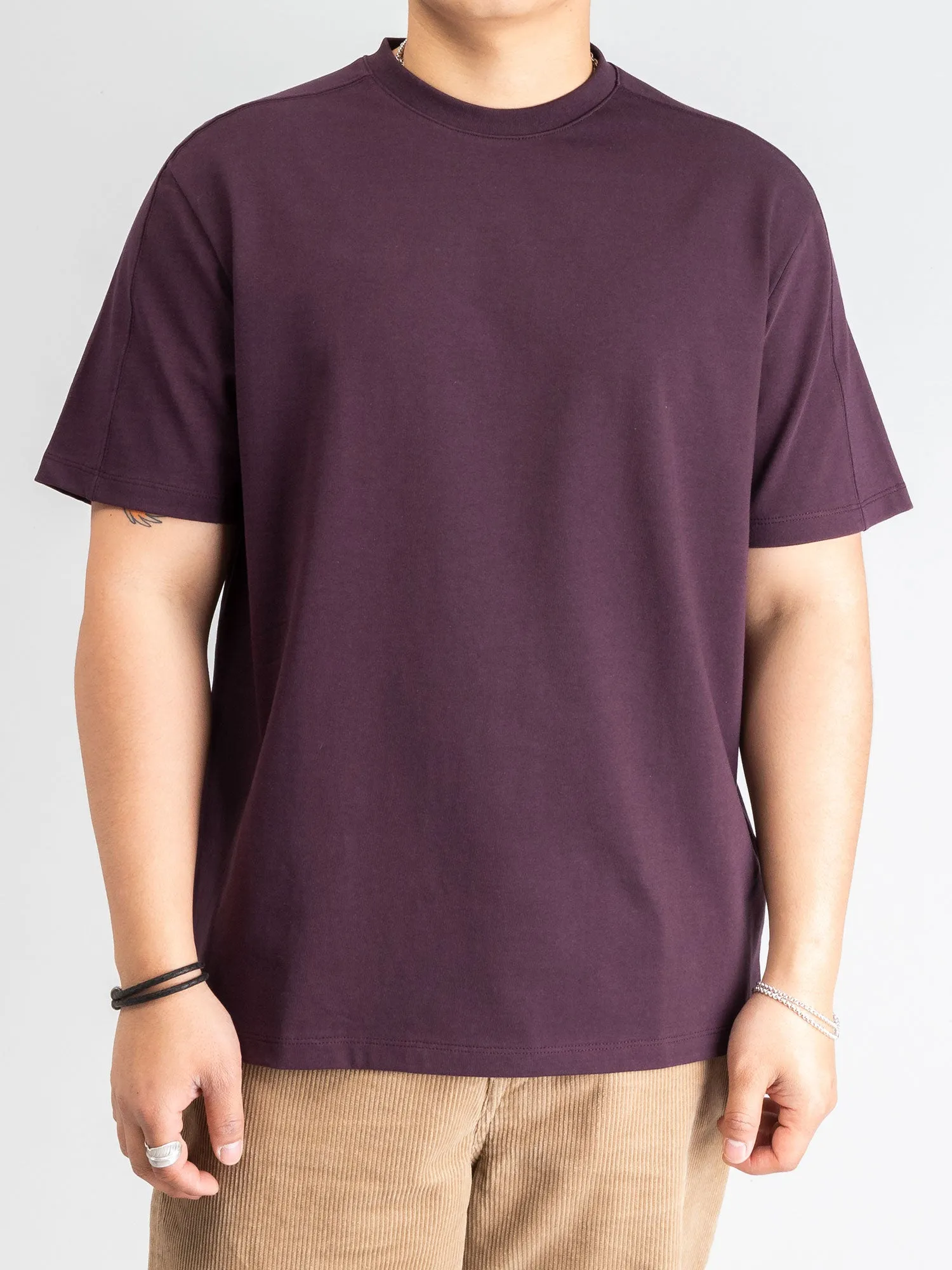 Basic T-Shirt in Dark Purple