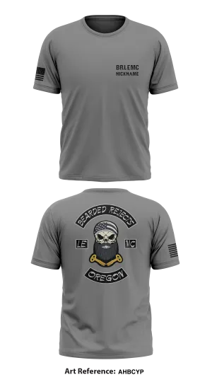 Bearded Rejects Law Enforcement Motorcycle Club Store 1 Core Men's SS Performance Tee - AHBCyp